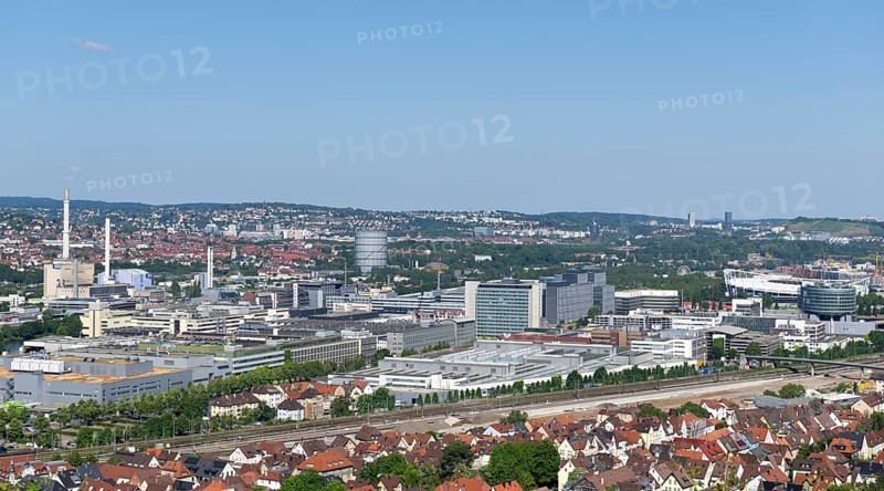 View of Daimler plant Untertuerkheim
