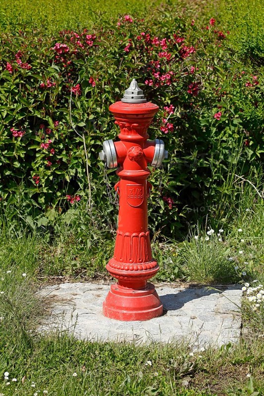 Red hydrant