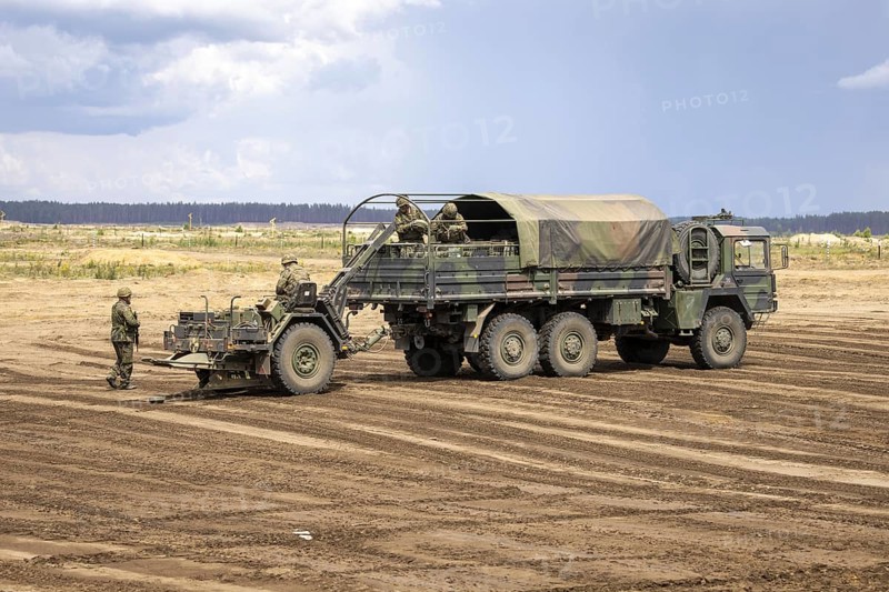 Mine Laying System 85 during exercise GRIFFIN STORM in Pabrade. Pabrade