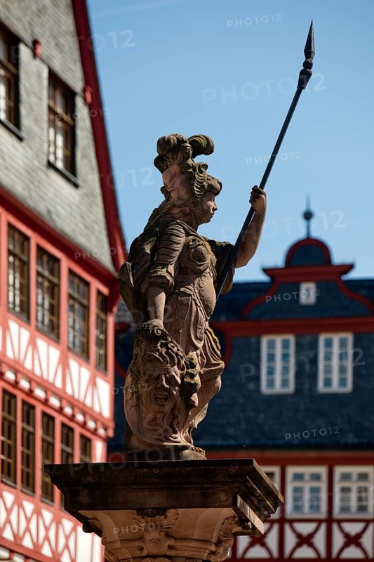 Fountain figure of Minerva