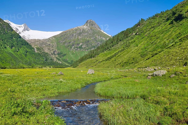 Stream with view of the front Kesselkopf