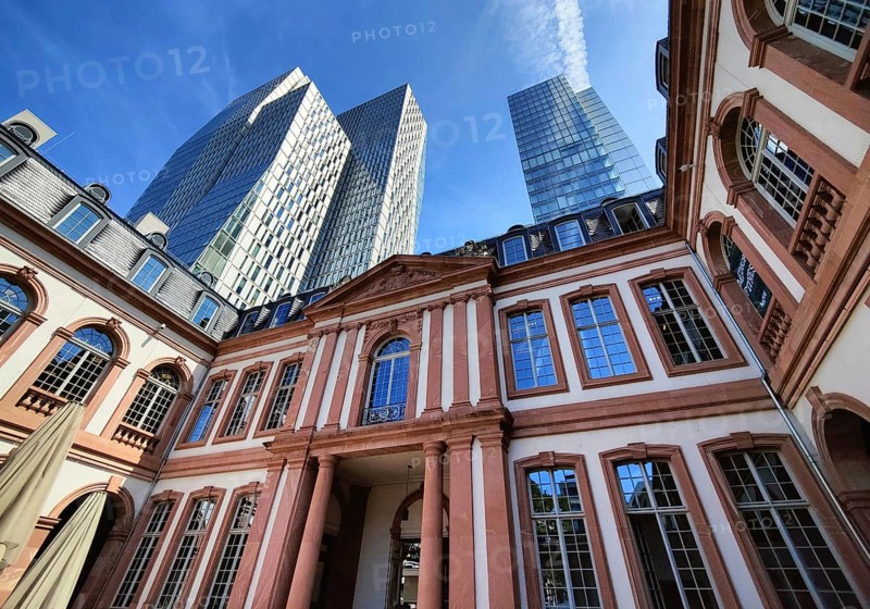 Palais Thurn und Taxis and office tower Nextower and JW Marriott Hotel