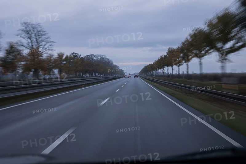 View of an motorway with little traffic