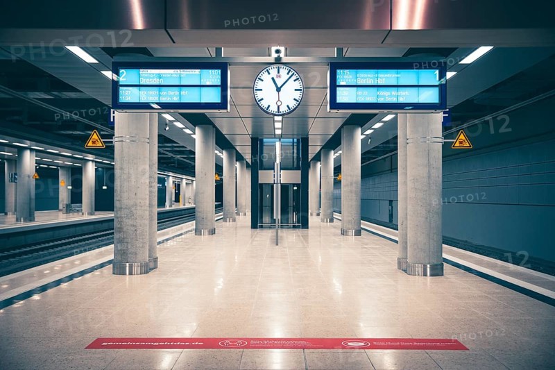 Waiting for the train