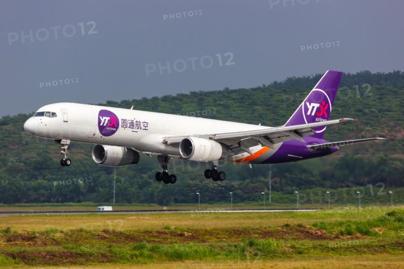 A Boeing 757-200 PCF aircraft of YTO Cargo Airlines with registration number S2-AJE at Kuala Lumpur Airport