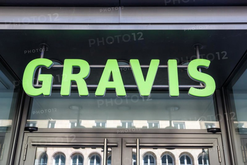 Gravis brand shop with logo retail in Stuttgart