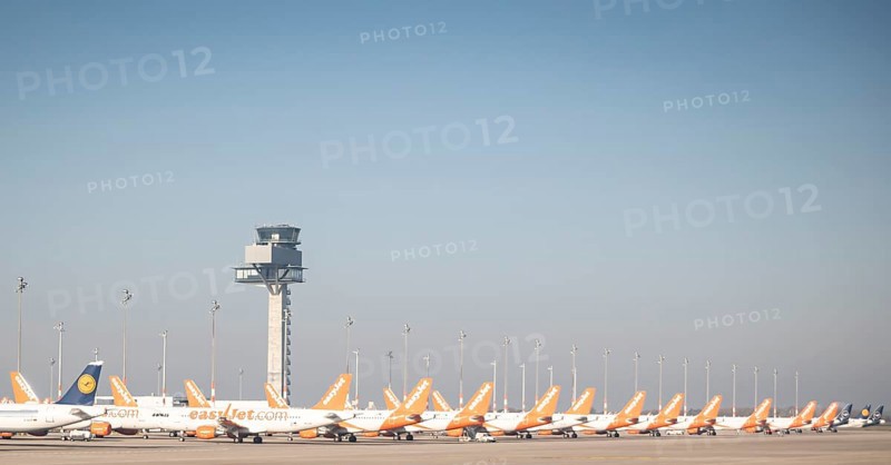 Easyjet aircraft at Berlin-Brandenbunr Airport