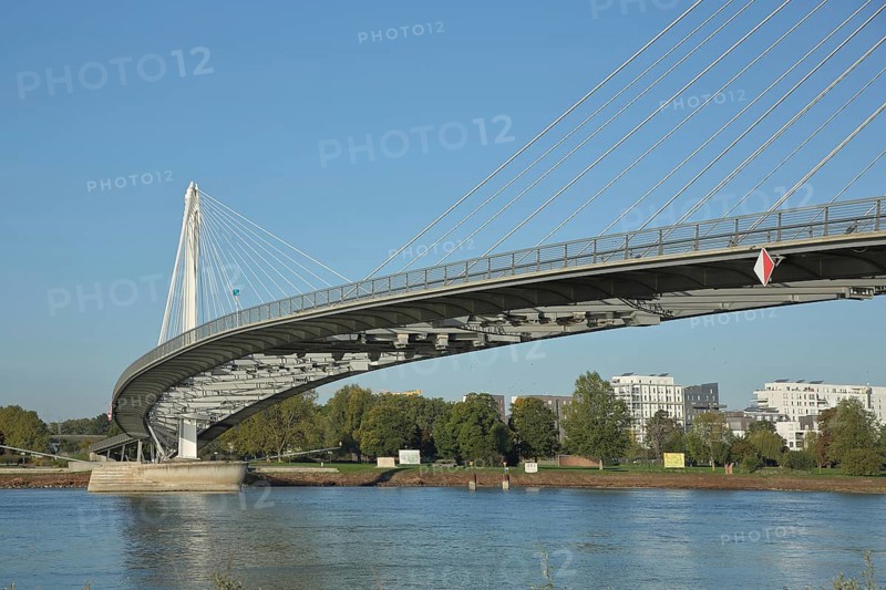 Passerelle des Deux Rives cable-stayed bridge over the Rhine