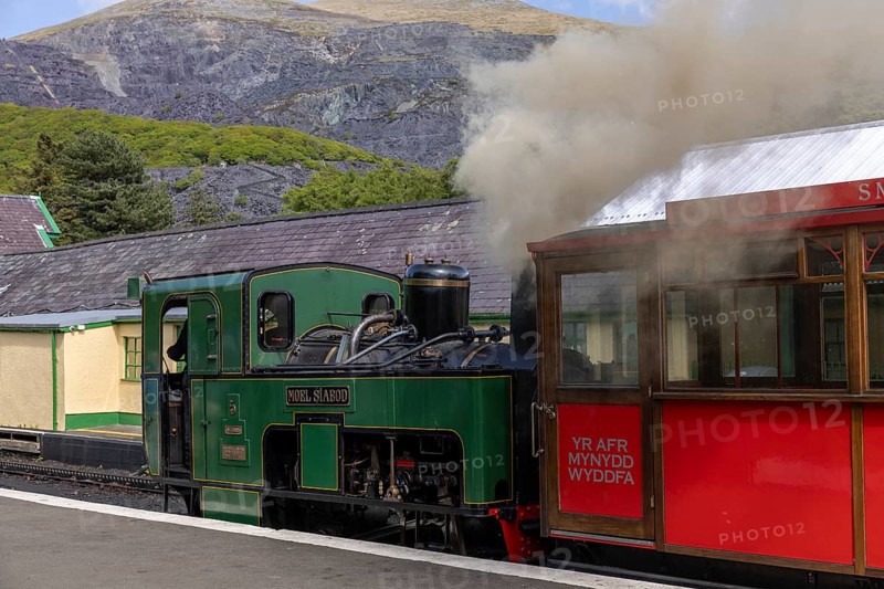 Steam Railway Pulls Into Station
