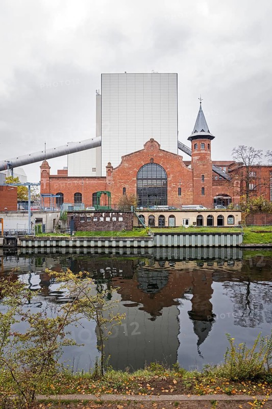 Historic facade of the Vattenfall combined heat and power plant