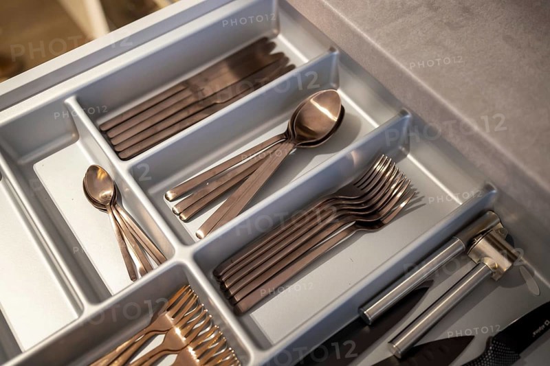 Golden cutlery