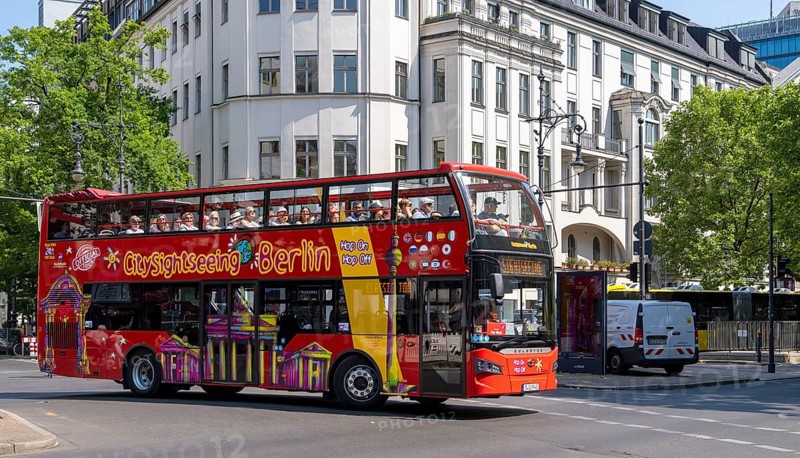 Red Sightseeing Bus