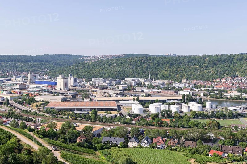 View of the oil port of Stuttgart at Nordkai