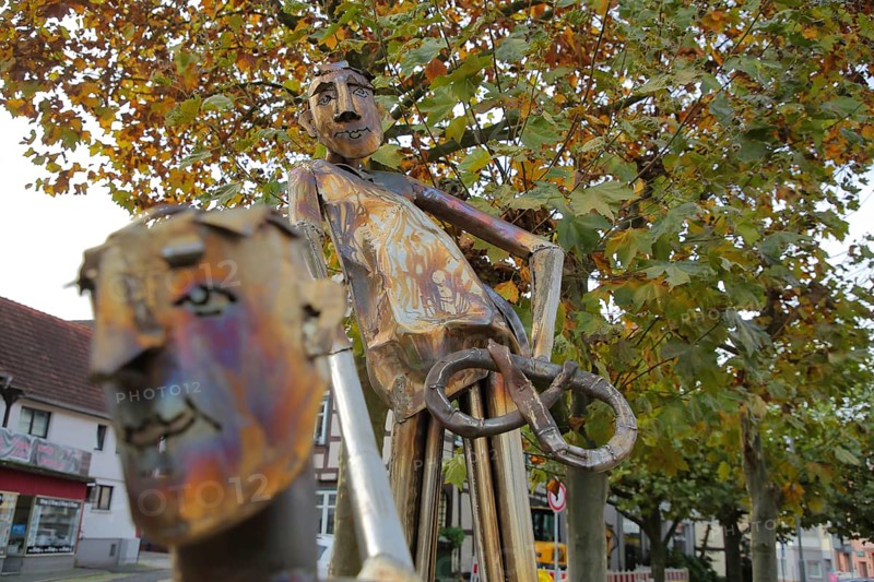 Sculpture and monument to historic baker Johann Joachim Weitzel