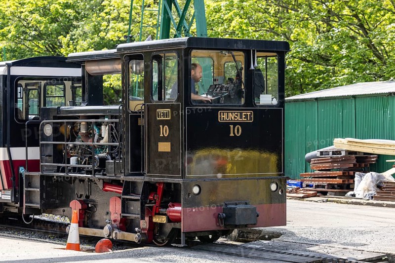 Snowdon Mountain Railway with diesel train