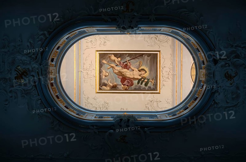 Ceiling painting Genius of Glory by Johann-Heinrich Meyer