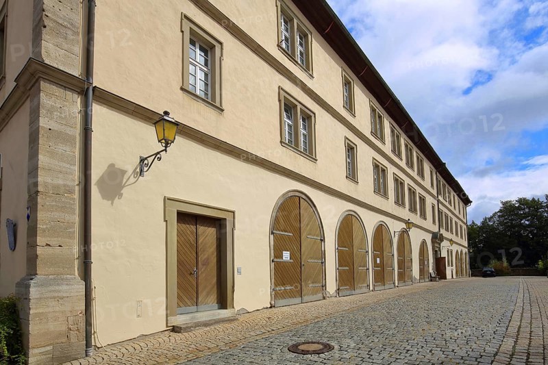 Historic tithe barn built in 1699 in Muennerstadt