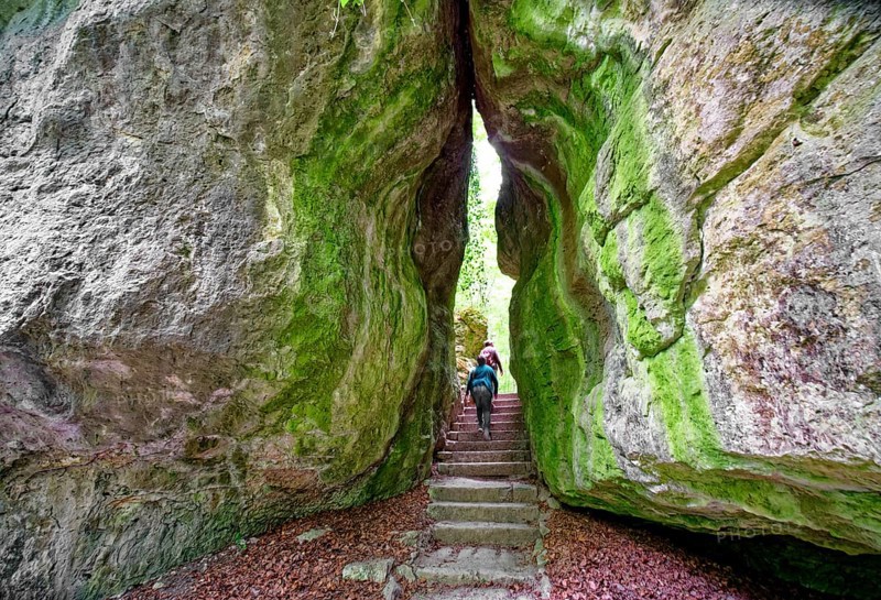 Rock formation Gespaltener Fels