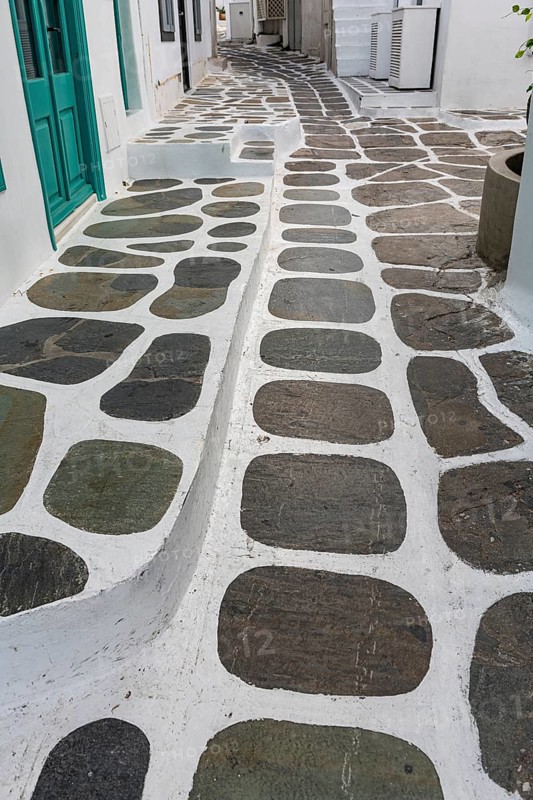 The white washed old town of Horta