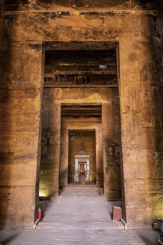 Interior of the Temple of Edfu in the city of Edfu