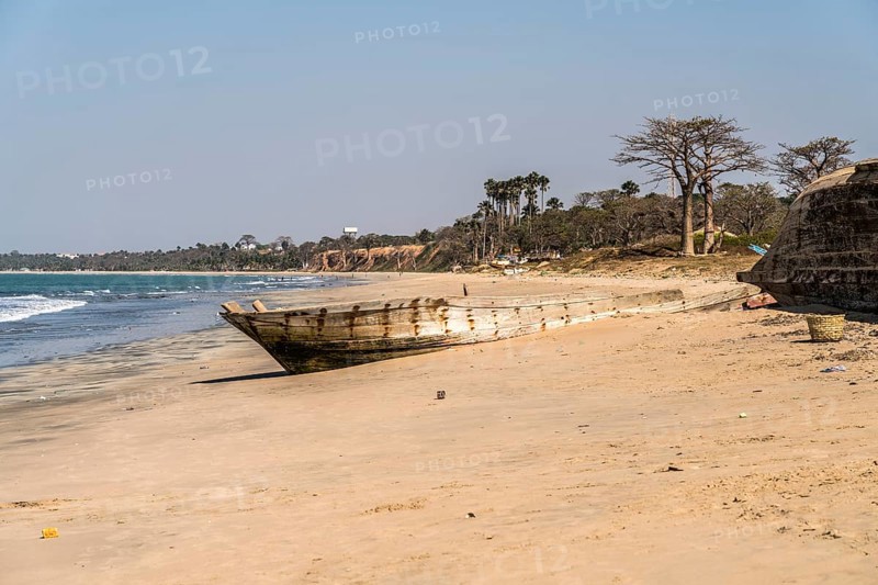 Shipwreck on the beach of Ghana Town