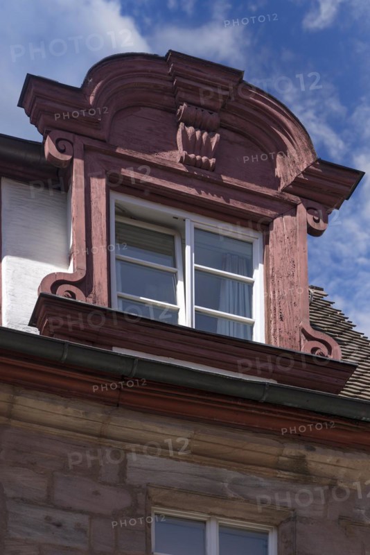 Historic bay window of a residential building