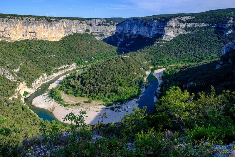 View of the river bends