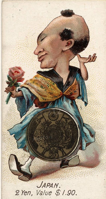 Coins from different countries with symbolic persons