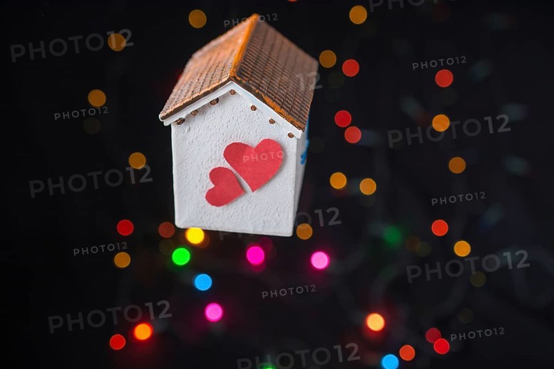 Valentine's day wording on torn paper as Love concept