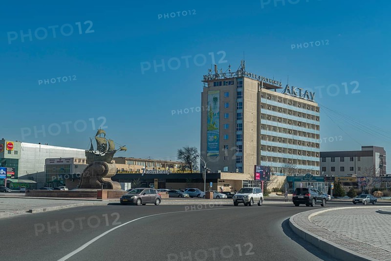Modern houses in Aktau