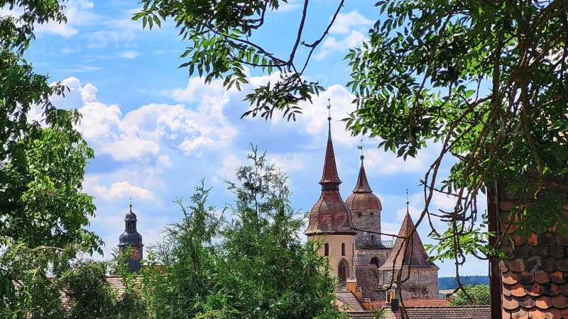 The collegiate church is a sight in the historic centre of the old town. Feuchtwangen