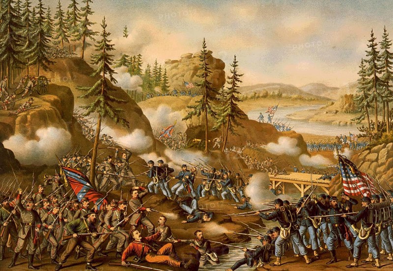 The Battle of Chattanooga was an American Civil War battle fought between Union forces under Ulysses S. Grant and the Confederate Tennessee Army under General Braxton Bragg at Chattanooga