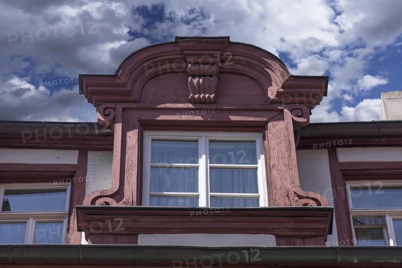 Historic bay window of a residential building