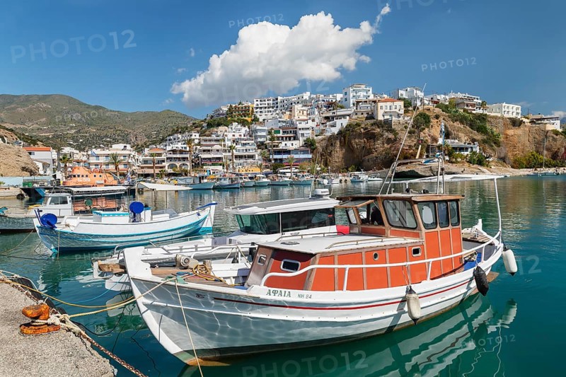 Fishing boats in the harbour of Agia Galini