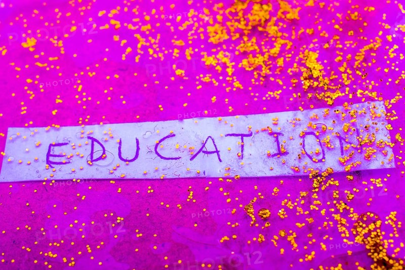 Back to school theme with education title