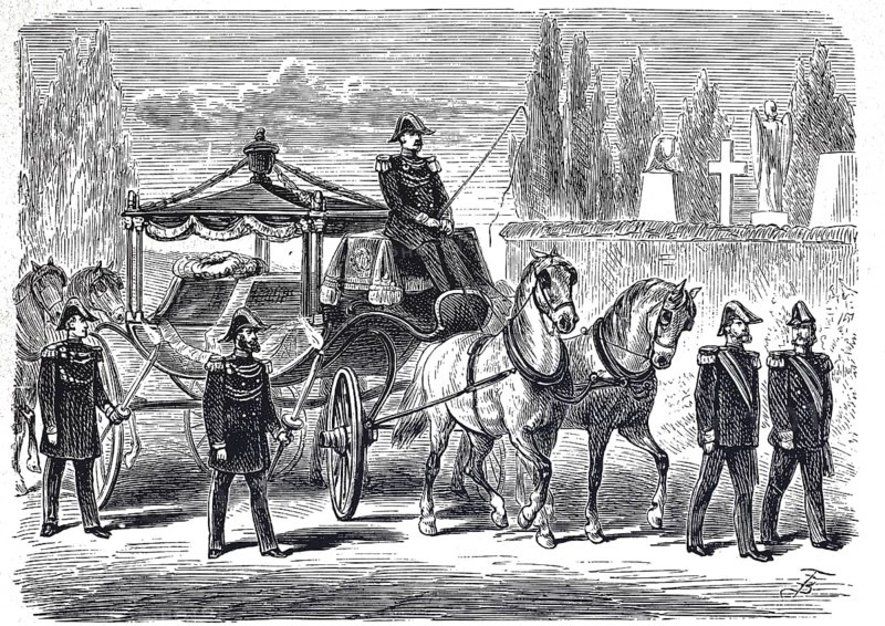 Hearse with horse-drawn carriage