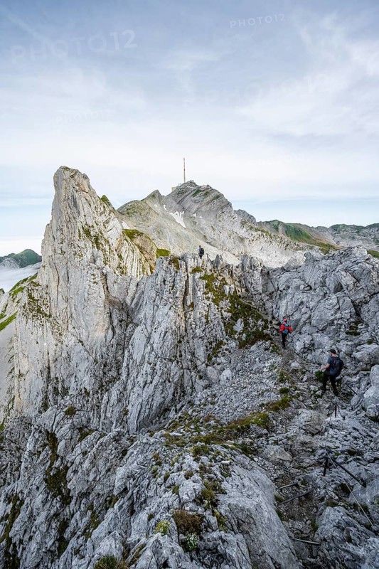 Mountaineer on the Lisengrat