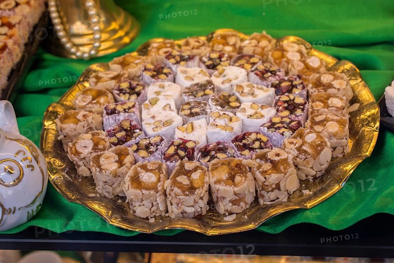 Turkish delight sweets made in Traditional style