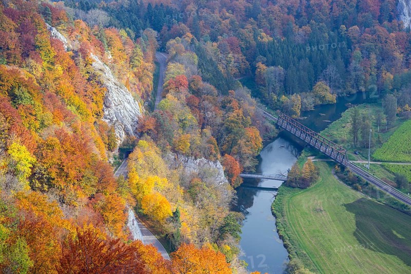 View from the Rauher Stein vantage point into the upper Danube valley