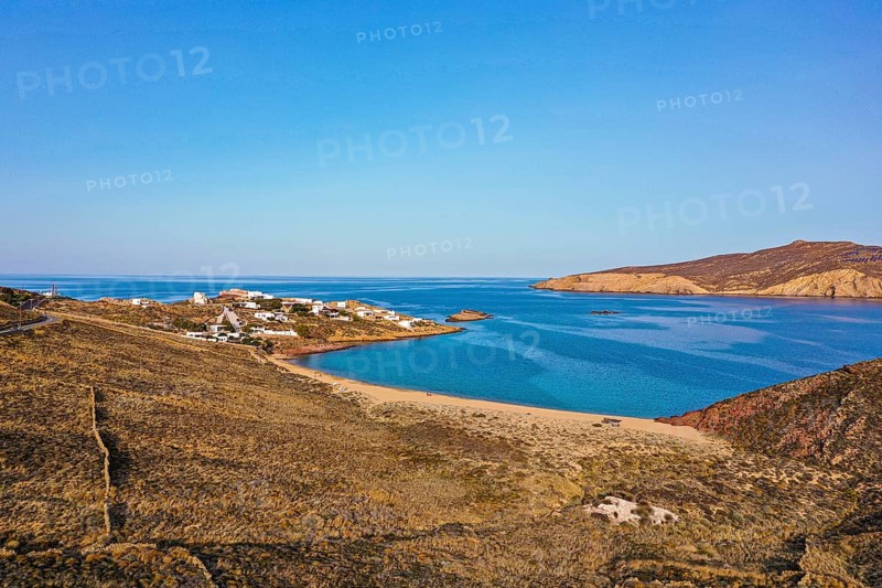 Aerial of Agios Sostis beach