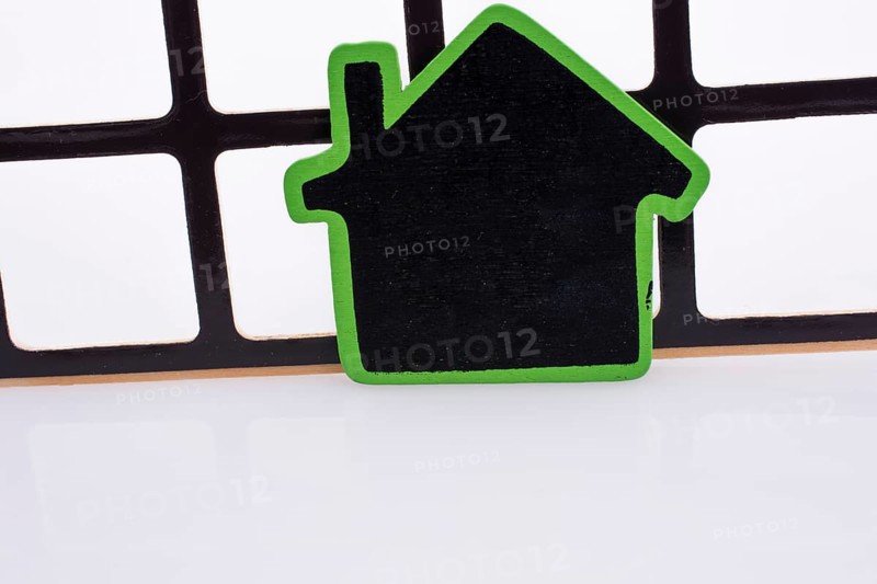 Black house on a grill
