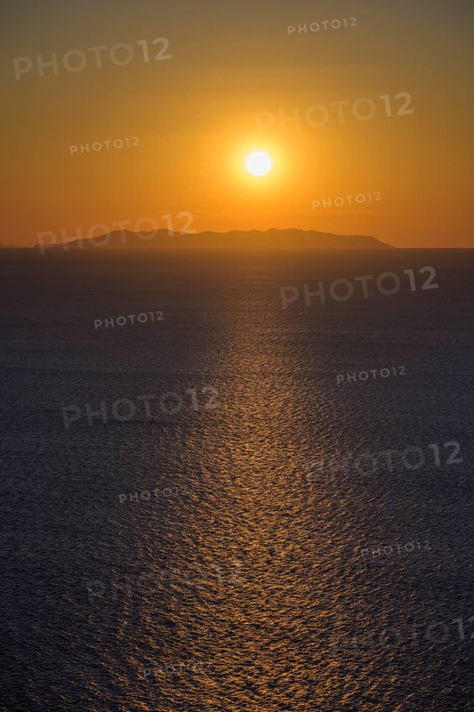 Sunset over Capraia Island