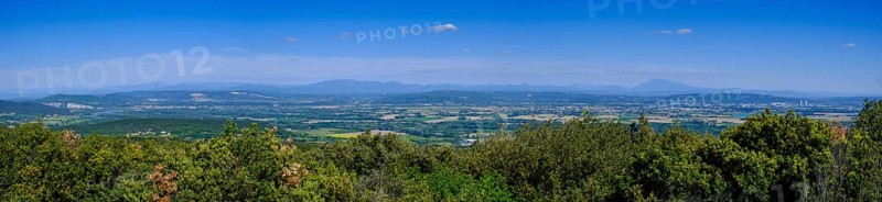 View of the Rhone Valley near Bourg Saint-Andeol