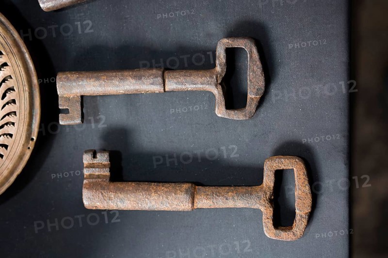 Retro styled color decorativel key made of metal