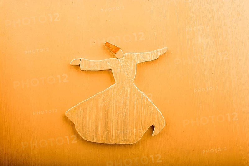Sufi Dervish figurine model in small size in view