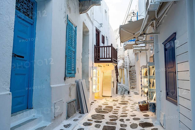 The white washed old town of Horta