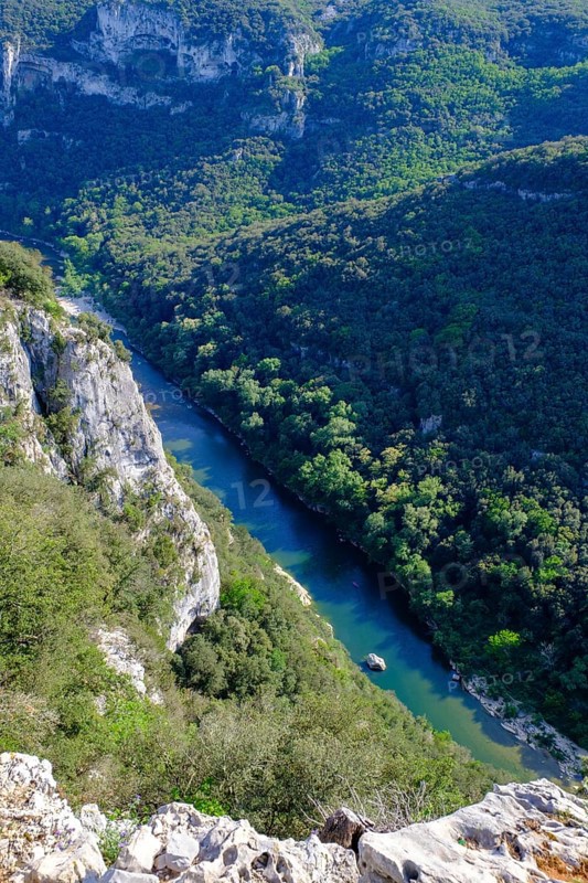 View of the river bends