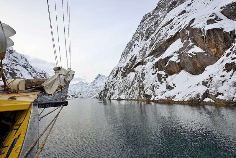 Entering the Trollfjord with the Noorderlicht