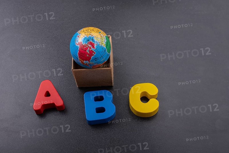 Colorful ABC Letters of Alphabet made of wood