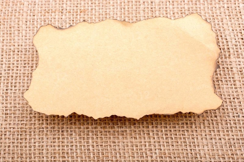 Paper with some burned edges